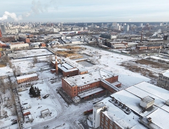 Установка камер видеонаблюдения на производственной площадке