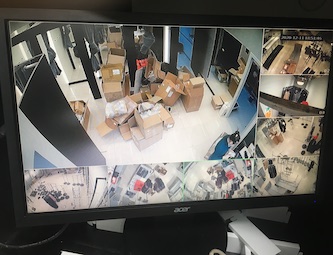 Установка камер видеонаблюдения в бутике LOVE Republic